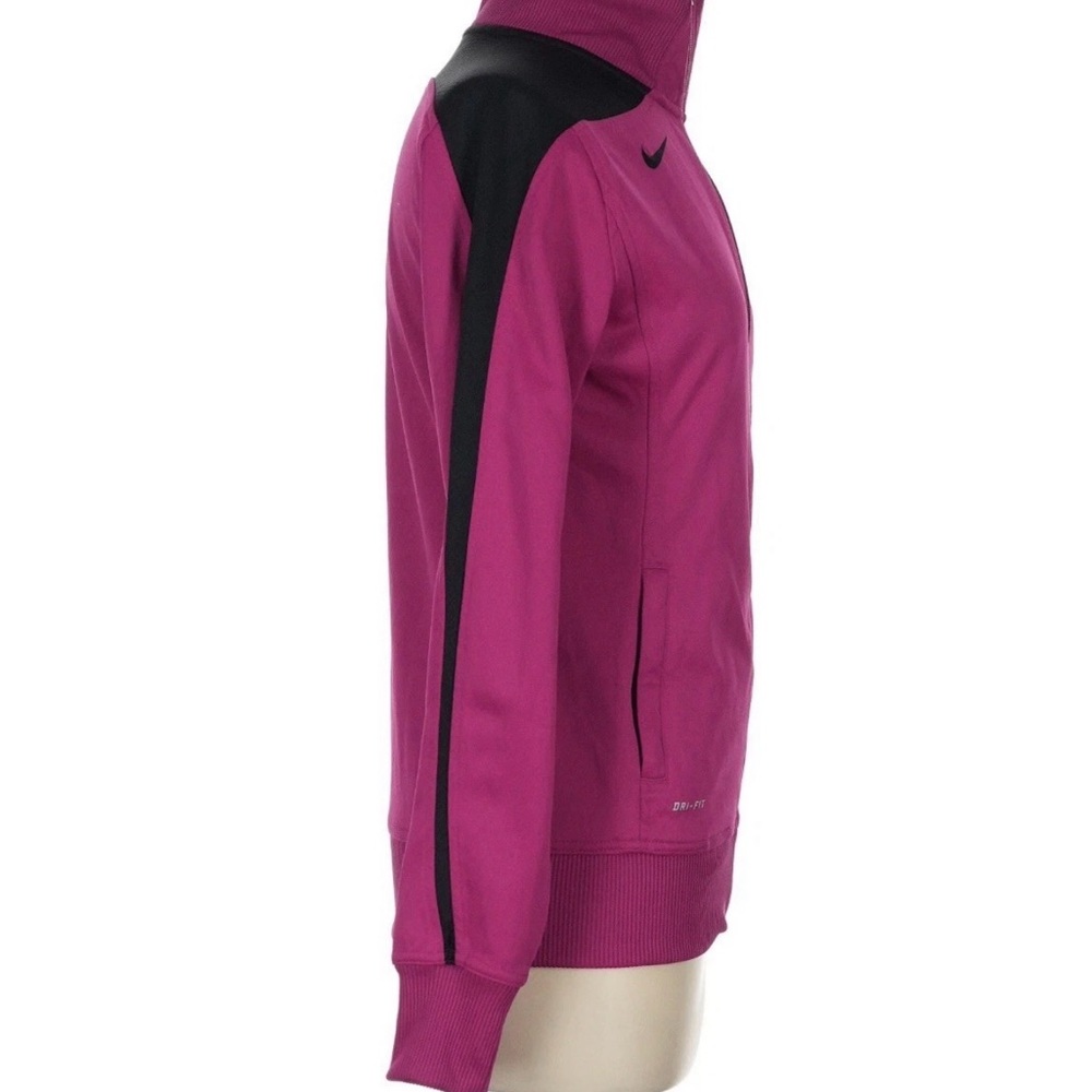 Nike Women's Size Small Dri-Fit Pink Full Zip Long-Sleeve Running Jacket - Picture 4 of 5